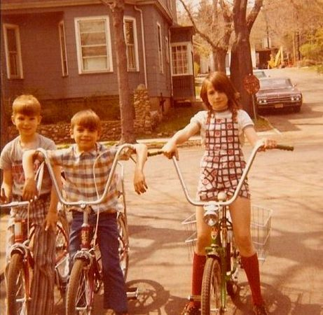 During the 1970s and 1960s all children rode bicycles. I had a banana seat bike that I rode.