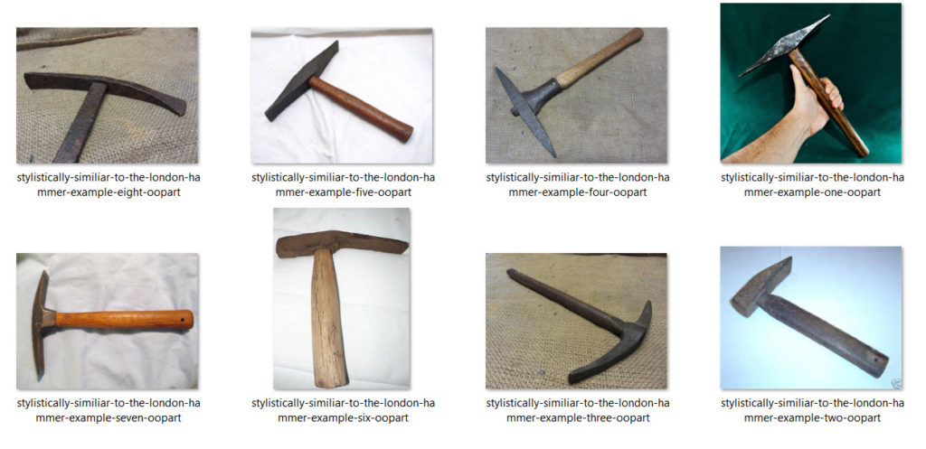 There are no stylistically similiar hammers to the London Hammer.