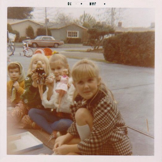 Boys and girls would both play in the 1970s. Girls would play with dolls.