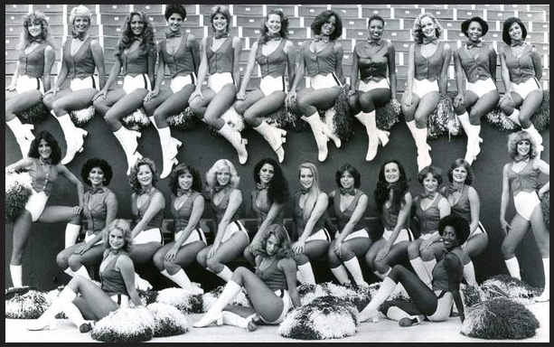 Cheerleaders from the 1980's.