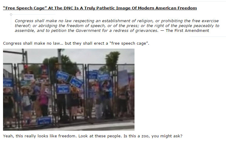Free Speech Cage