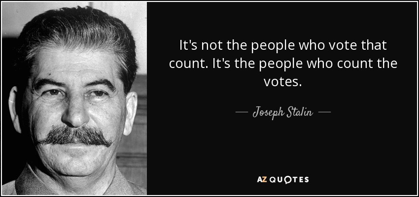 A great quote by Joseph Stalin.