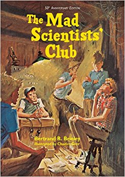 The book cover to the Mad Scientists Club.