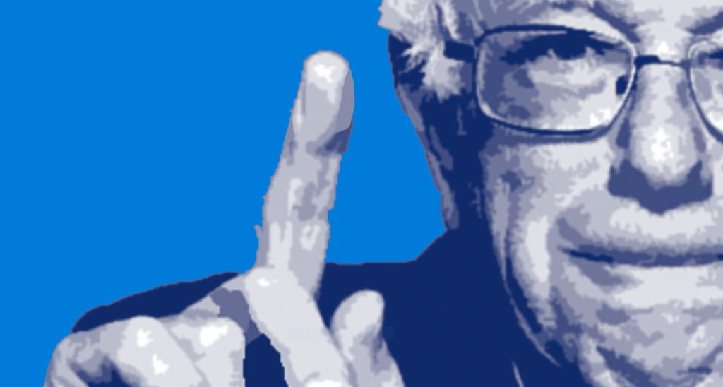 Bernie Sanders poster is very avant guard.
