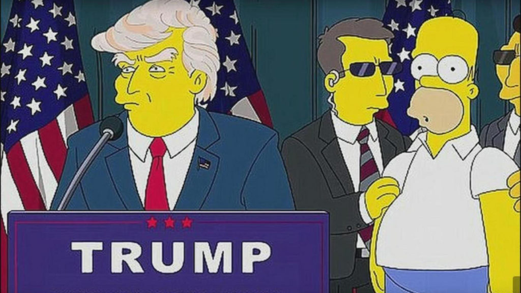 Donald Trump on the Simpsons.