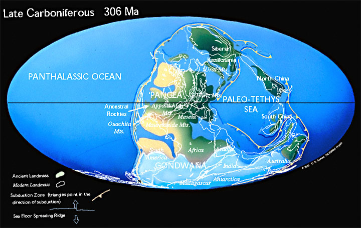 Map of the earth at 300Ma.