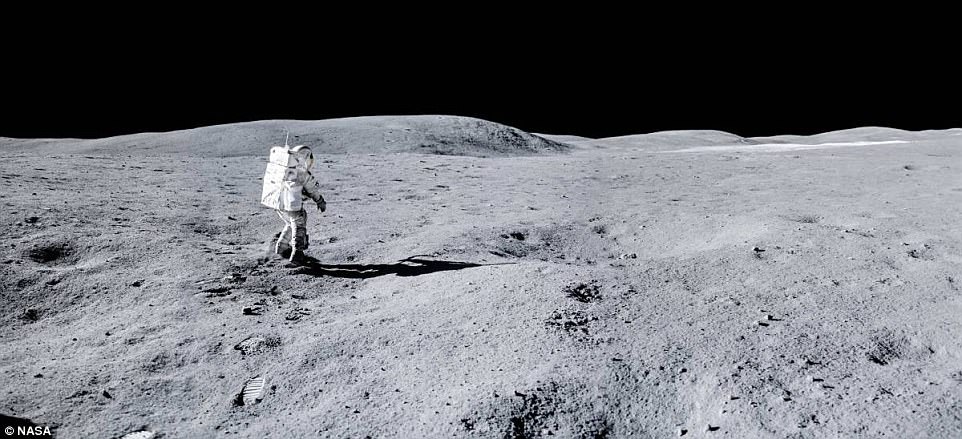 Apollo 17 moon walk about.