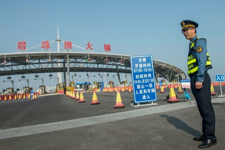 Chinese toll booth.