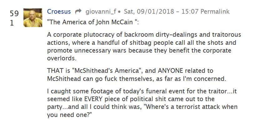 Post on John McCain funeral.
