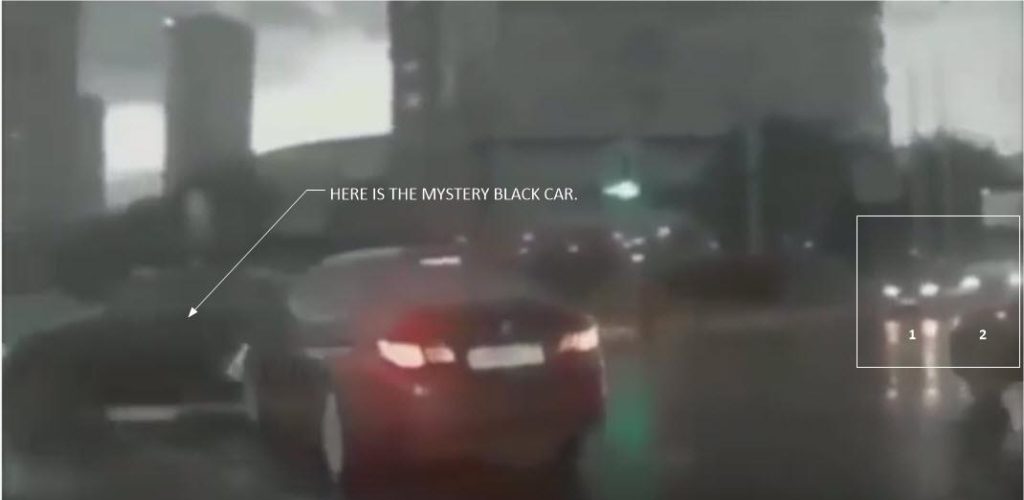 Mystery black car appears
