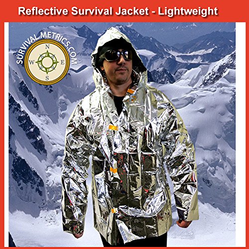 Reflective survival jacket.