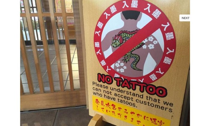 Tattoo banning in Japan.