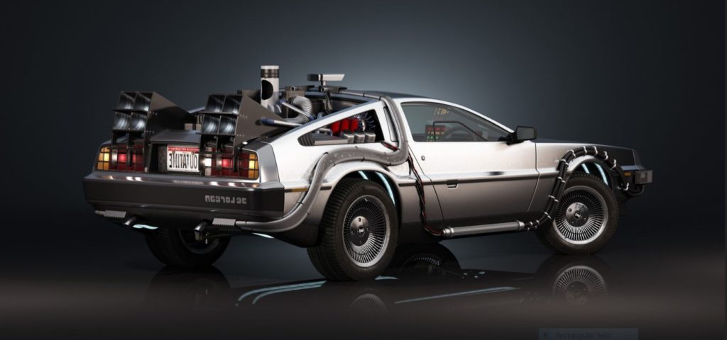 Time travel DeLorean.