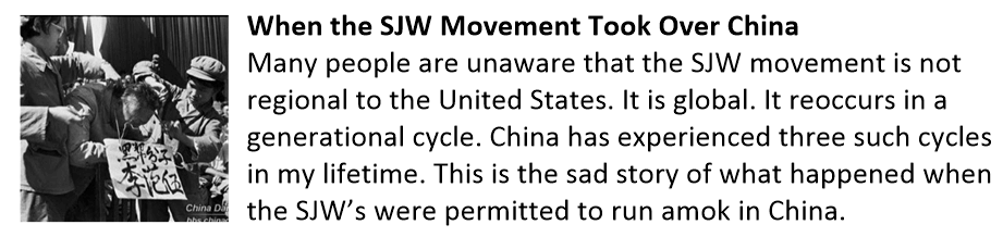 When the SJW movement took control of China
