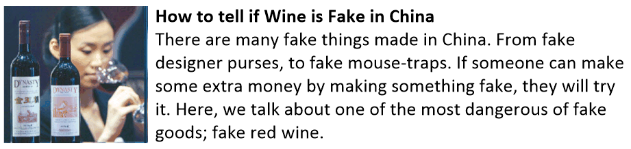 Fake Wine