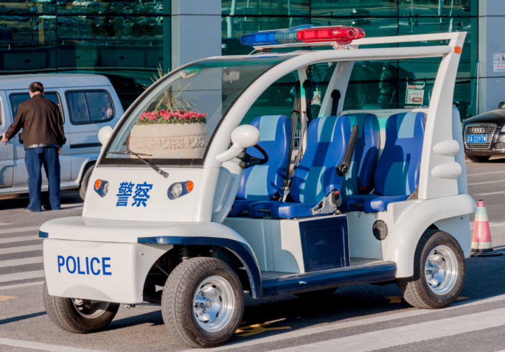 Chinese police car.