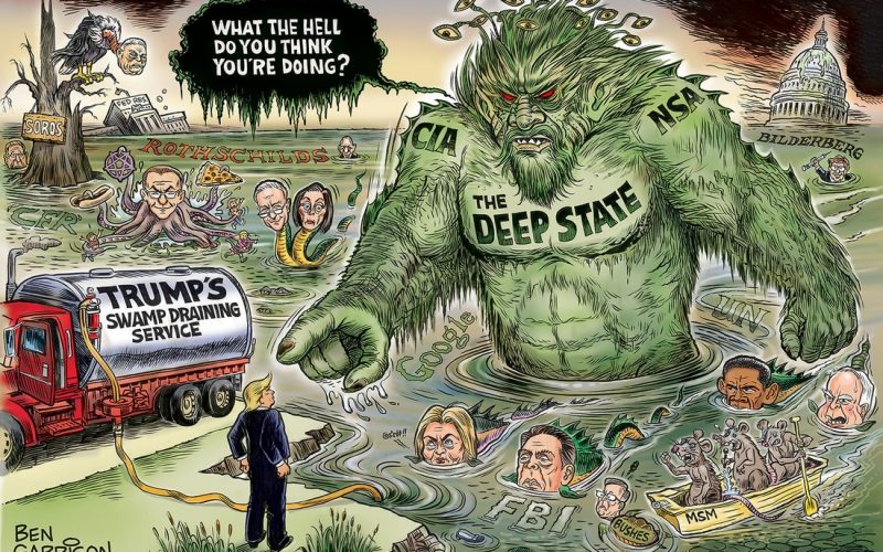 Deep swamp draining.