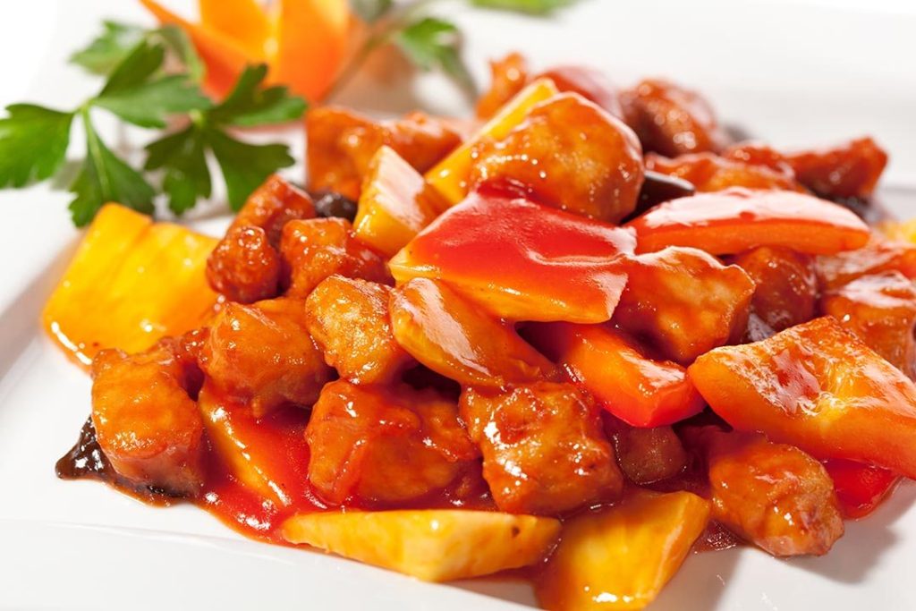 Sweet and sour pork.