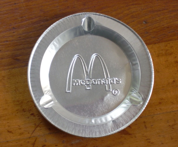 Ash tray from McDonalds.