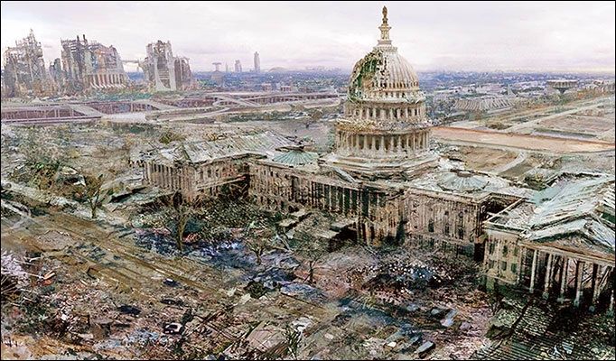 Destroyed Washington DC
