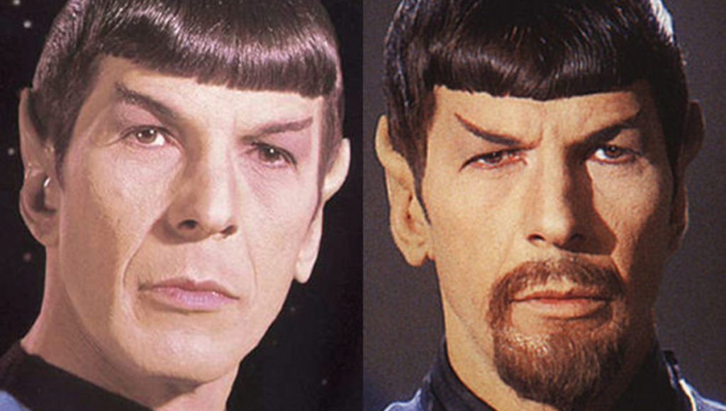 Evil Spock and good spock