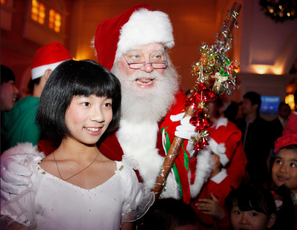 Santa in China.