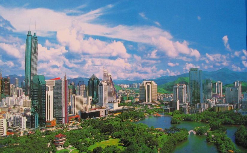 A view of beautiful Shenzhen, China.