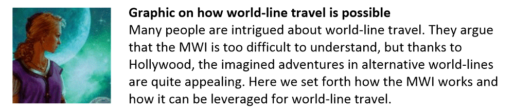 How MWI allows world-line travel.