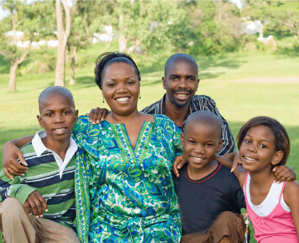 Conservate traditional family unit in Zambia.