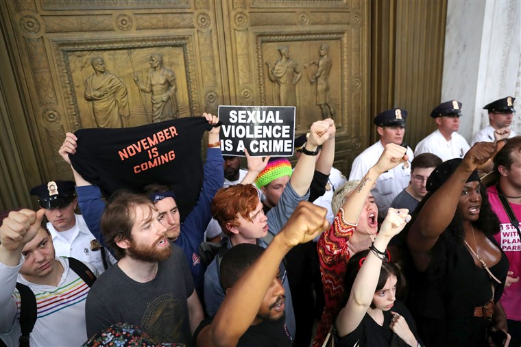 Radical marxists protesting the Supreme Court Nomination.