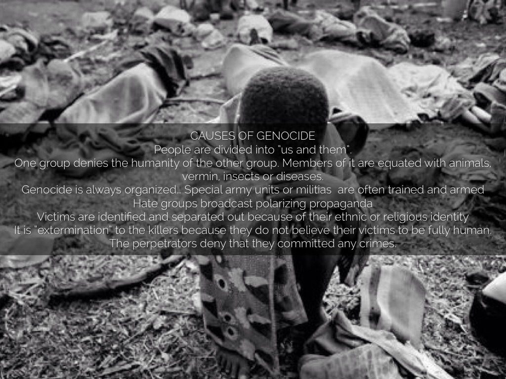Causes of genocide.
