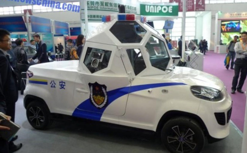 Chinese electric police car.