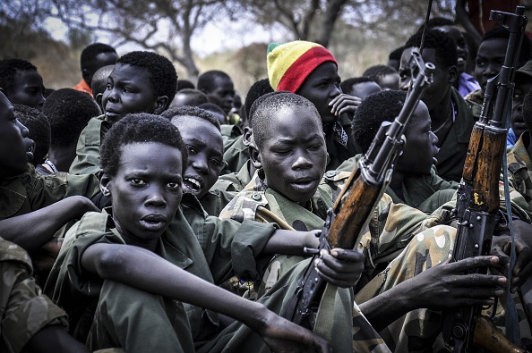 Urban youth, armed during the Sudan Civil War.