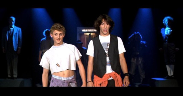 Bill and Ted making their appearance.