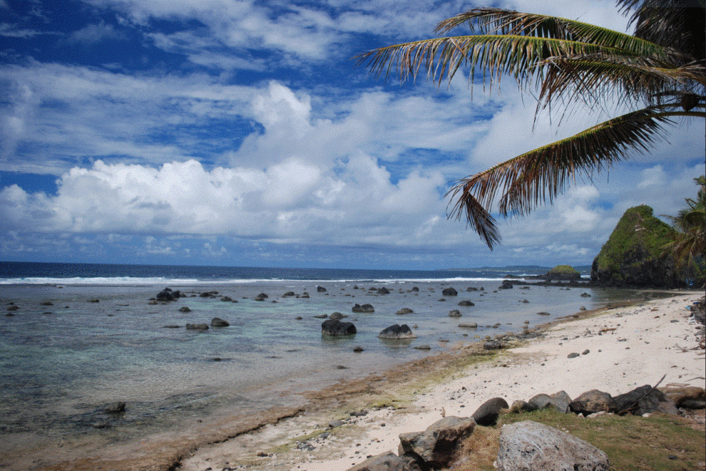 Beach on American Samoa