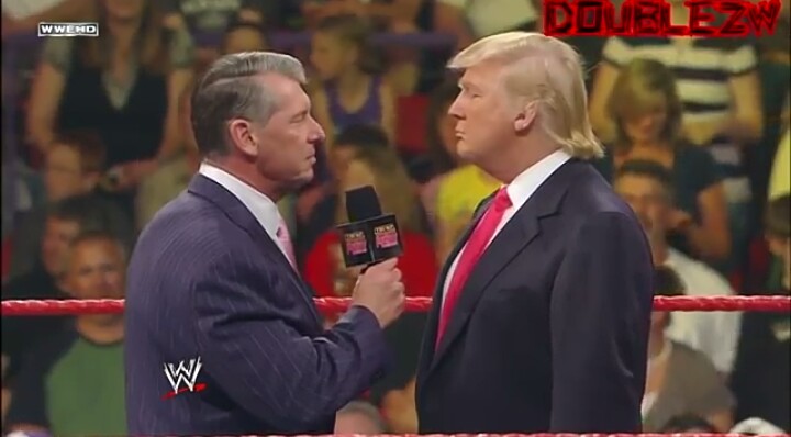 Donald Trump on WWF.