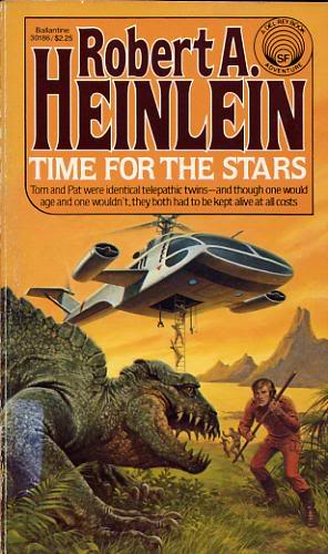 Time for the Stars by Robert Heinlein.