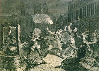 In France the word "Huguenot" first appeared as a term of abuse in a letter written in Périgueux (in Guyenne) in 1551. The iconoclasts were described as "this vile race of Huguenots". The derogatory word Huguenot was also applied to the Protestants in the area of Tours on the Loire, when in 1500 the Catholic party led by the Guise family claimed that the Huguenots had conspired to abduct the young king Francis II from his castle in Amboise.