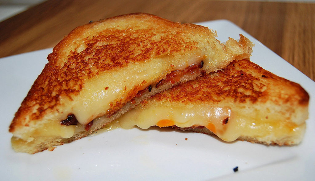 Delicious and tasty grilled cheese sandwich.