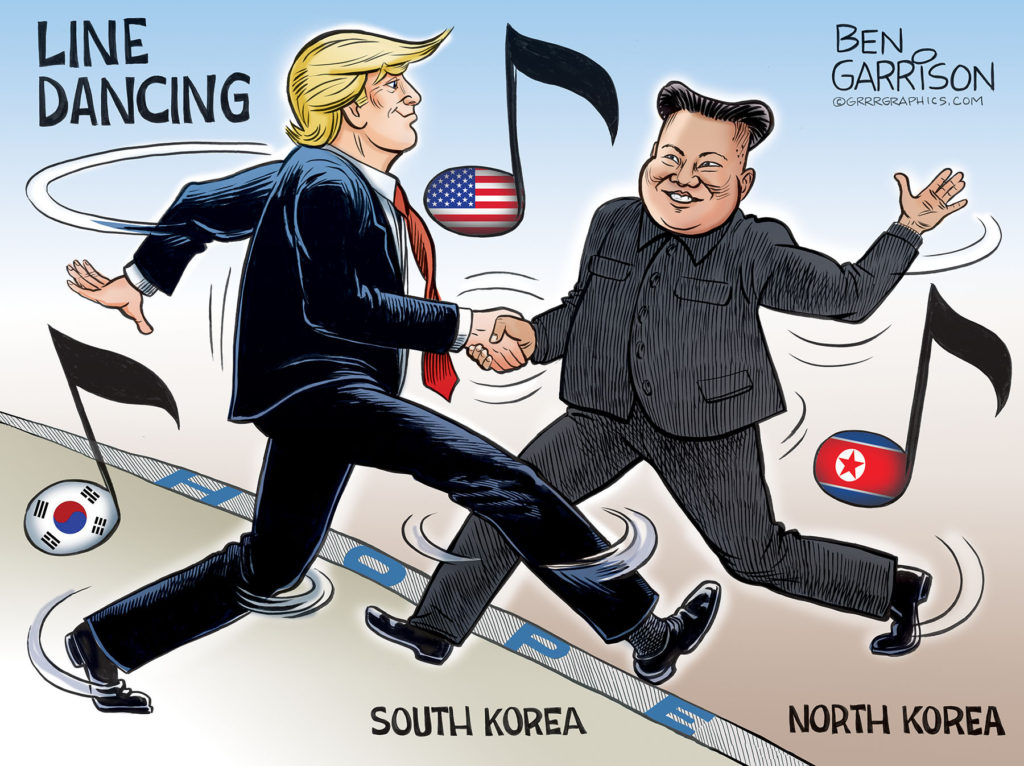 American conservative reaction to Trump visiting North Korea.