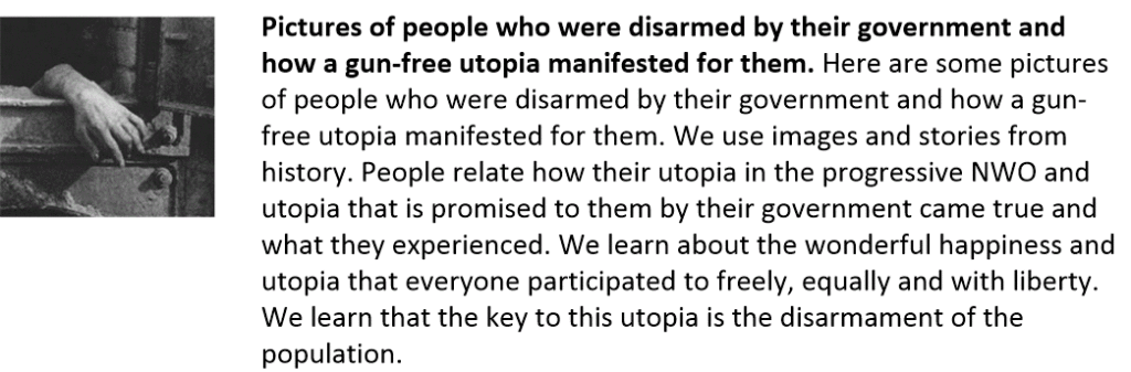 Pictures of a gun-free utopia.