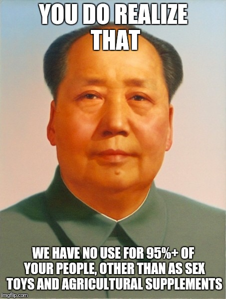 Mr Mao Meme on genocide.