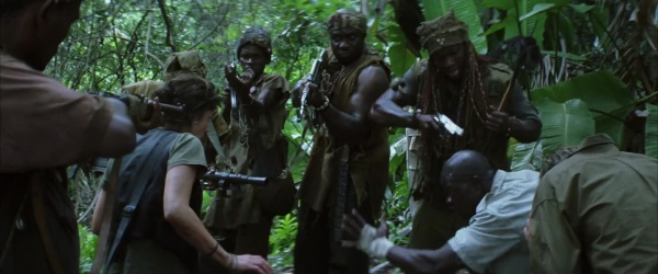 Local militia defending their villiage and region from the movie "Blood Diamonds".