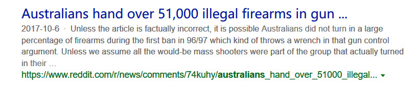 Not all Australians handed in their firearms to the government.
