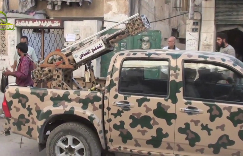 A libyan technical armed with a 120mm "sniper cannon".