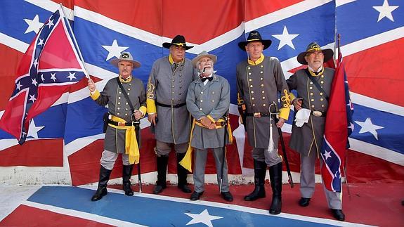 Brazil Confederados showing the American stars and Bars with great pride.
