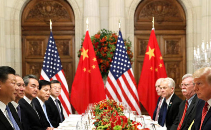 Trade negotiations between Xi Peng and Donald Trump. The Chinese are tough negotiators. Do not think for a minute that they will not take full advantage of any situation.