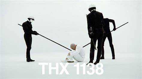 'THX 1138' is a chilling look at a 25th-century totalitarian state where mankind is stripped of any individuality. People are numbered drones, and a government-enforced program of sedating drugs controls the populace. The story's title character, THX, is a factory worker whose life is irrevocably changed when he stops taking his mind-numbing drugs. 