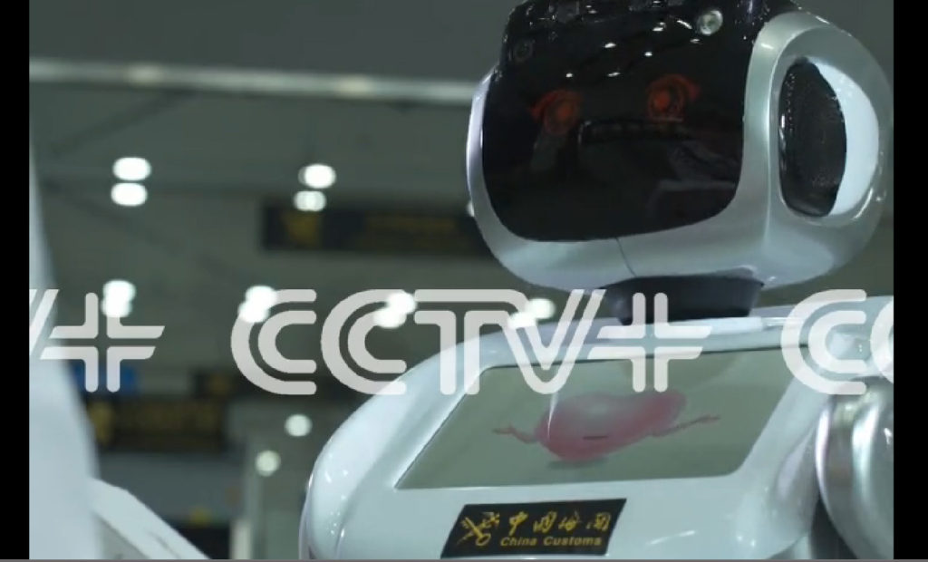 The robots, named Xiao Hai, have state-of-the-art perception technology and are able to listen, speak, learn, see and walk. Ten robots have started working as customs officers at three ports in China’s Guangdong province, authorities said. They were the first batch of intelligent robots, to be used by Chinese customs at the ports of Gongbei, Hengqin and Zhongshan, Xinhua news agency reported.   The robots, named Xiao Hai, have state-of-the-art perception technology and are able to listen, speak, learn, see and walk. Based on a specialized customs database, the robots can answer questions in 28 languages and dialects, including Cantonese, Mandarin, English and Japanese.   There are some particular problems they cannot solve, and customs officials said they will link the robots to their customer service hotline in the future. With face recognition technology, the robots can detect suspicious people and raise an alarm, according to Zhao Min, director of Gongbei customs.