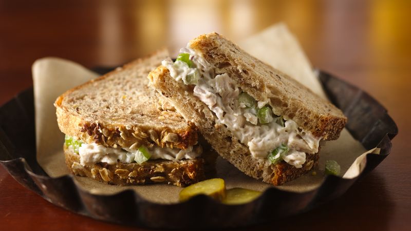 PHOTO---A delicious chicken salad sandwich.